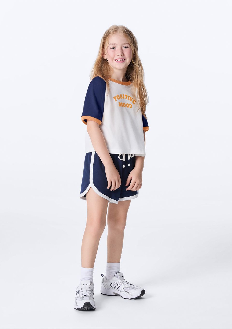 Shorts Infantil Menina Runner - Azul
