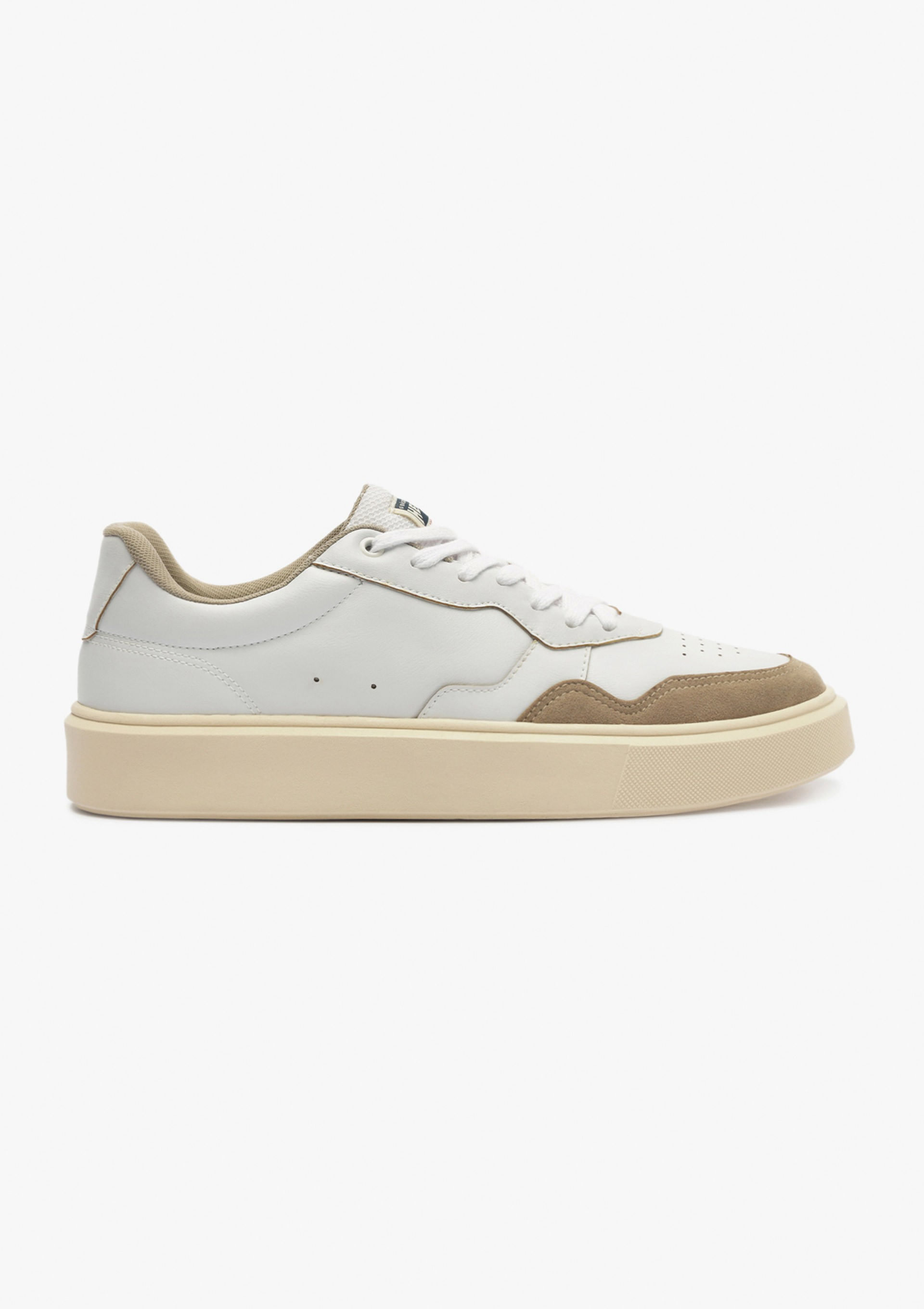 Tênis Masculino Retrô Camurça - Branco