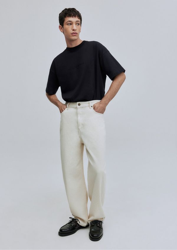 Calça Jeans Baggy Hering + Welcome - Off white 040