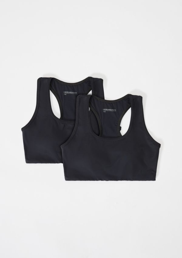 Kit Com 2 Tops Esportivos Feminino Nadador - Preto G
