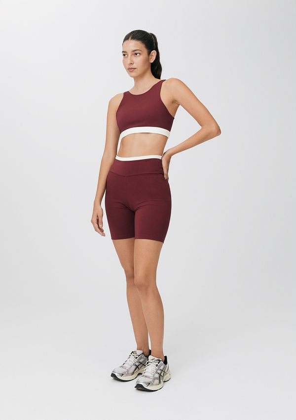 Bermuda Esportiva Feminina Com Fio Lycra® - Vinho XG