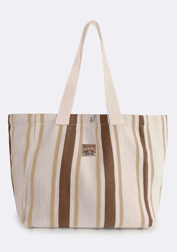 Bolsa Feminina Tote em Fio Tinto - Marrom UNI