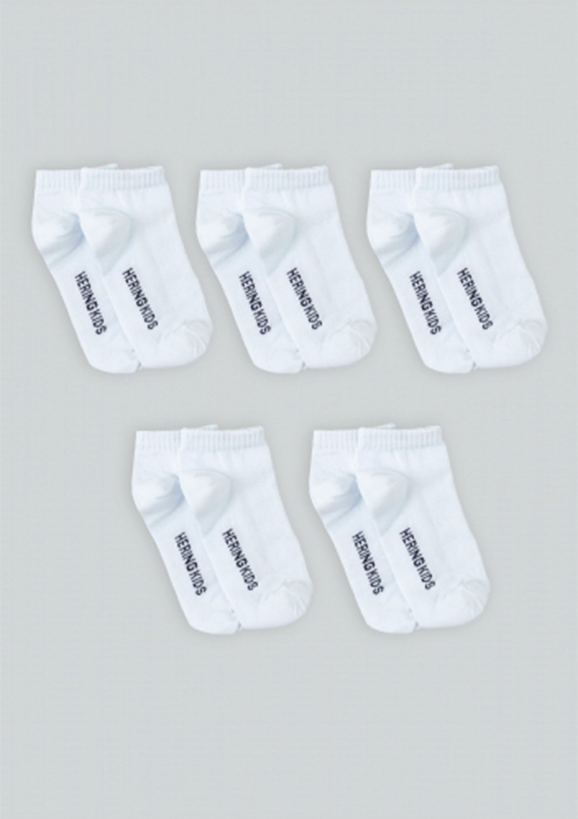Kit com 5 Pares de Meia Infantil Unissex Cano Curto - Branco — Hering