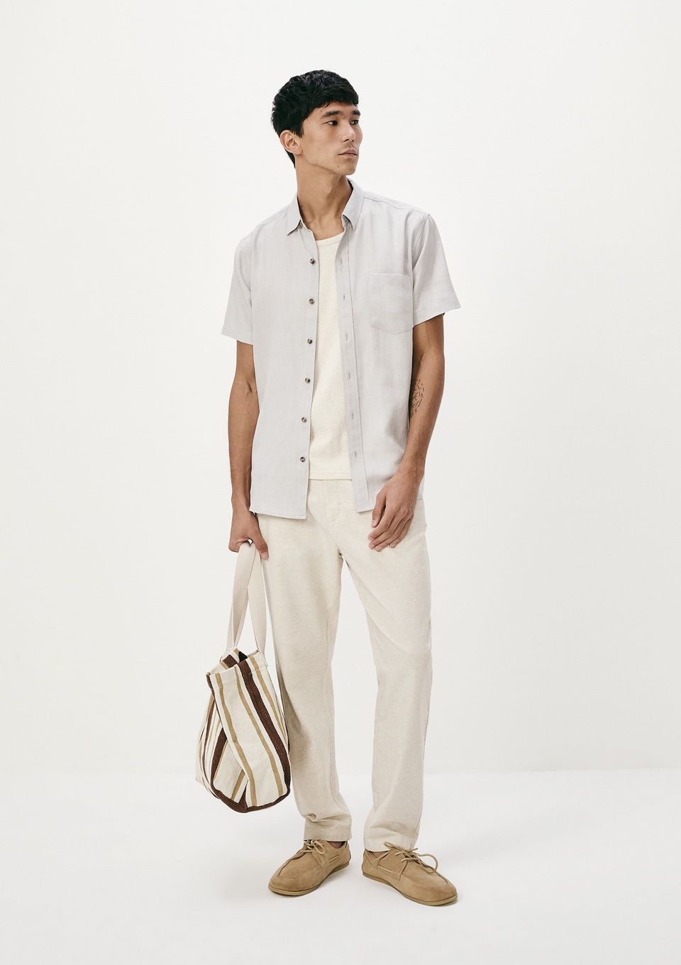 Calça Masculina Reta Chino - Natural