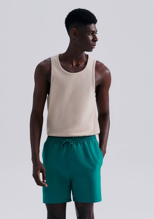Shorts Praia Básico Masculino - Verde XXG