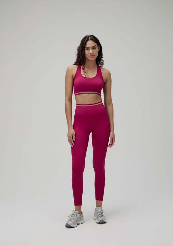 Calça Legging Feminina Sem Costura - Rosa P