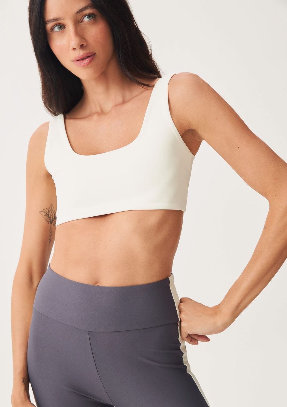 Top Esportivo com Fio Lycra® - Off White