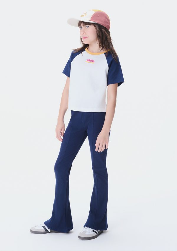 Calça Infantil Menina Flare - Azul 008