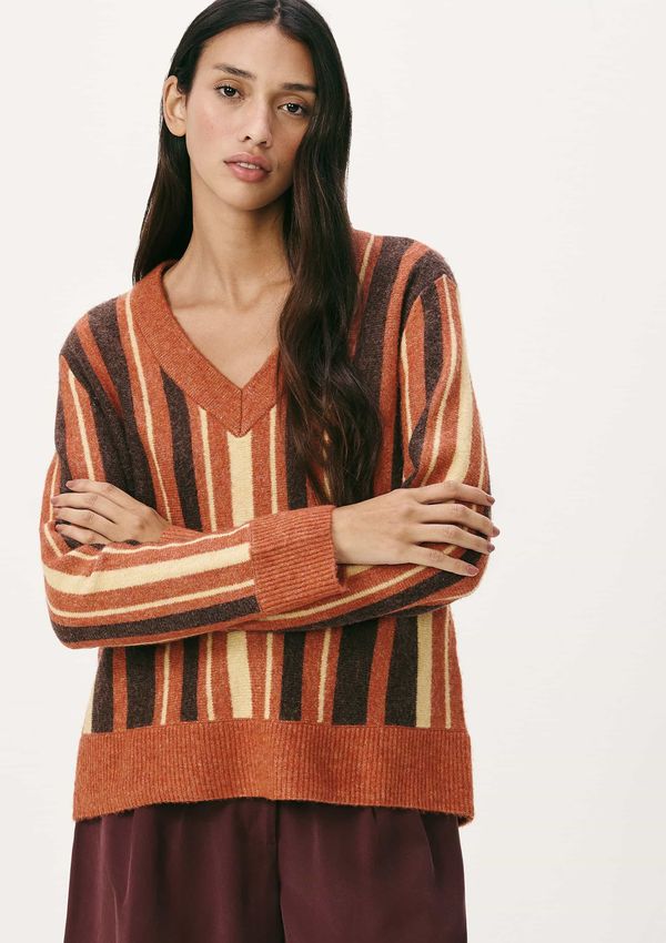 Blusão Feminino Oversized Em Tricô - Marrom P