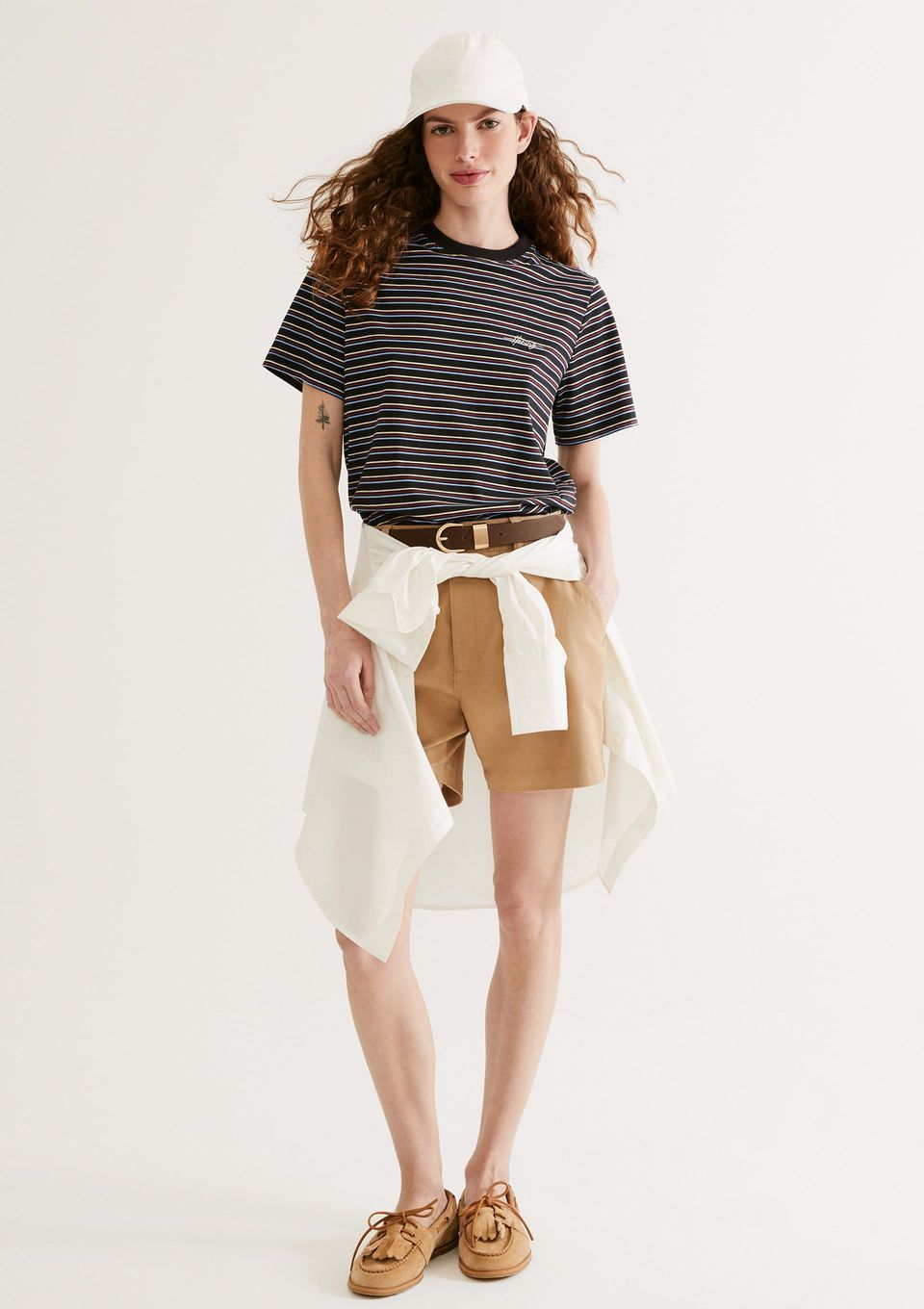 Shorts Feminino em Sarja - Bege