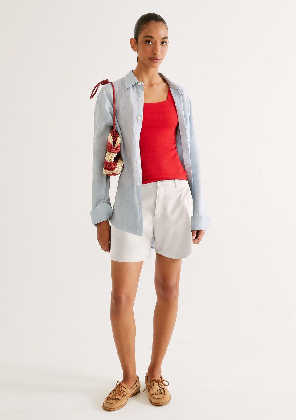 Shorts Feminino em Sarja - Branco