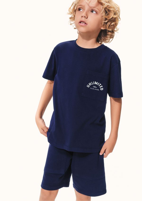 Conjunto Infantil Menino Moletom Estampado - Azul 010