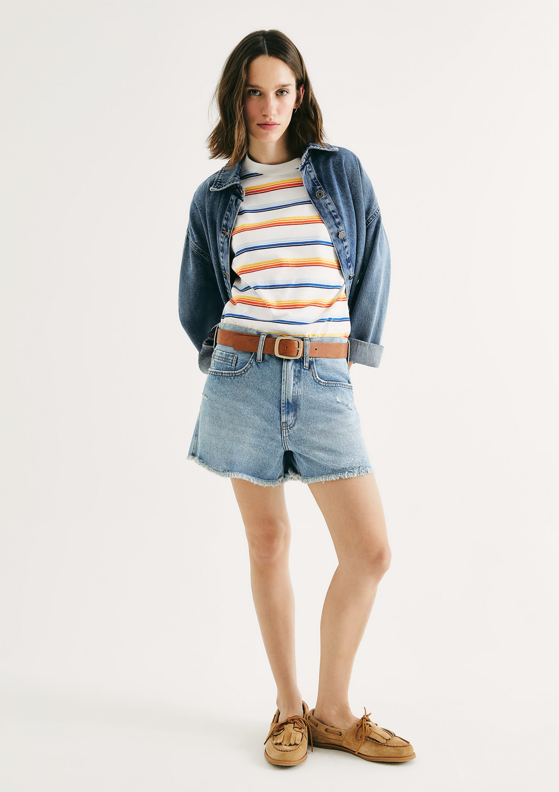 Shorts Jeans Feminino Reto Curto - Azul