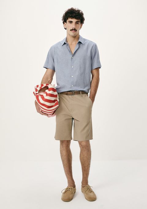 Bermuda Masculina Chino em Sarja - Marrom — Hering