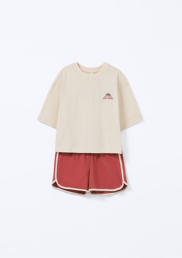 Conjunto Infantil Menina Runner - Vermelho 014