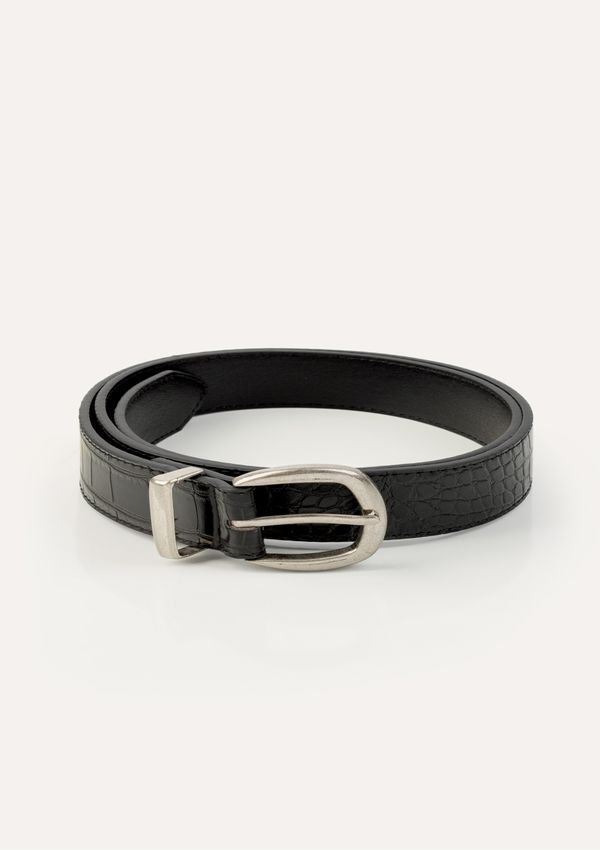 Cinto Feminino PU Croco - Preto P