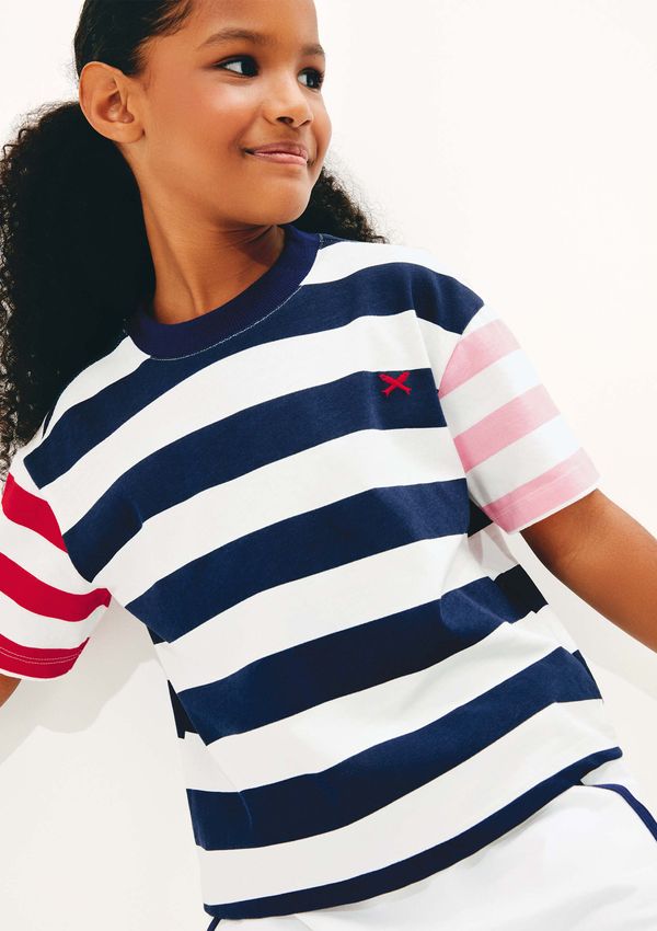 Blusa Infantil Menina Oversized Listrada - Azul 016