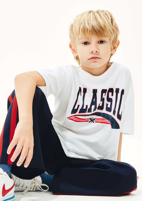 Camiseta Infantil Unissex Estampada - Off white 006