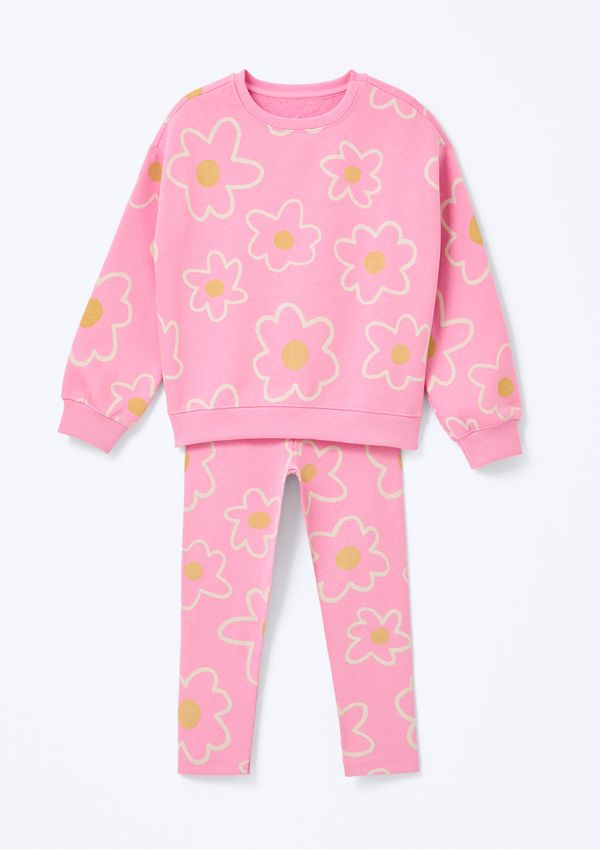 Conjunto Infantil Menina Toddler Estampado - Rosa 003