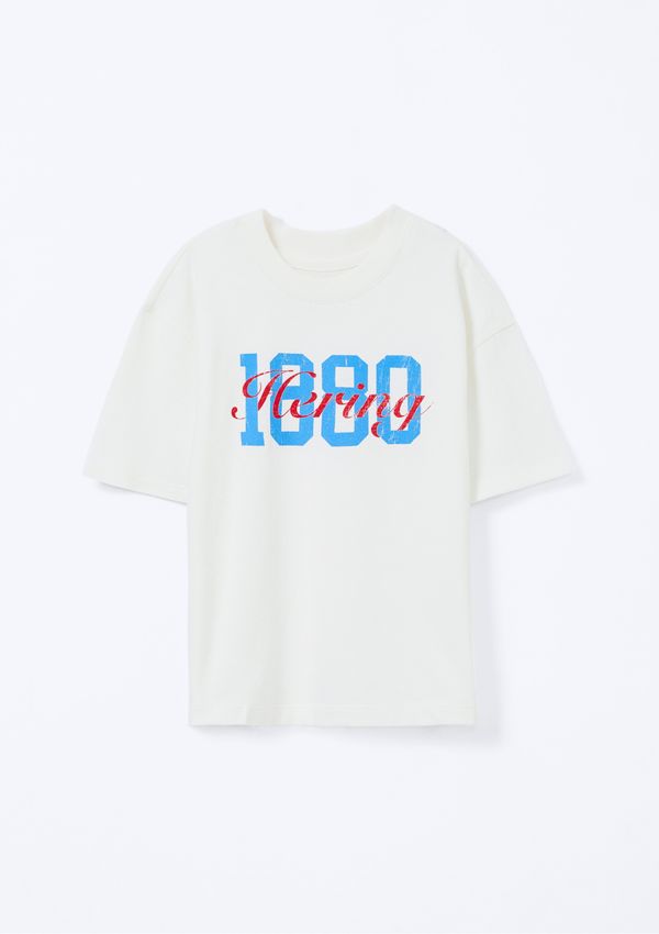 Camiseta Infantil Menino Estampada Oversized - Off white 008
