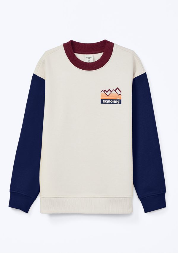 Blusão Infantil Menino Com Estampa Localizada - Cinza 006
