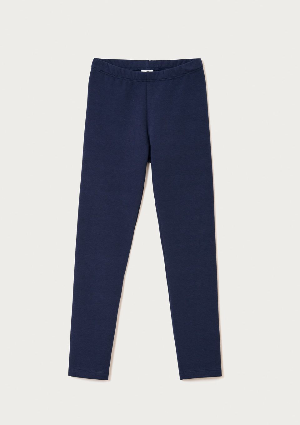 Calça Legging Básica Infantil Menina em Moletom Peluciado - Azul