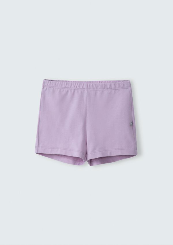 Shorts Curto Básico Infantil Menina - Roxo 010