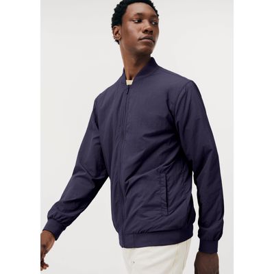 Jaqueta Masculina Bomber em Nylon - Azul