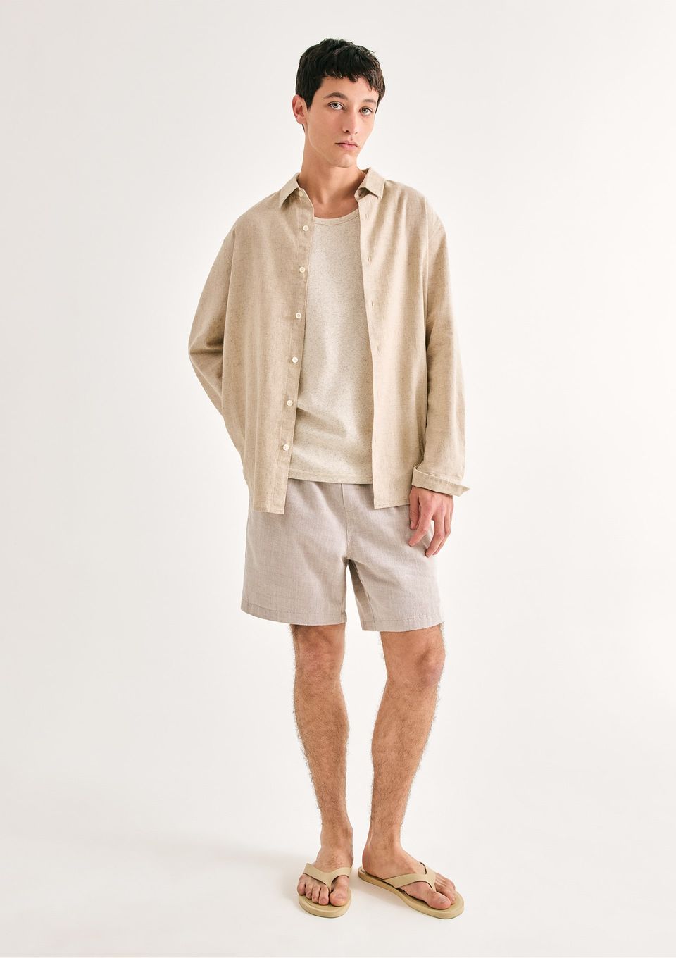 Bermuda Masculina Jogger Rústica - Caqui