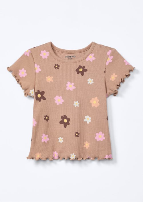 Blusa Infantil Menina Toddler Estampada - Bege 001