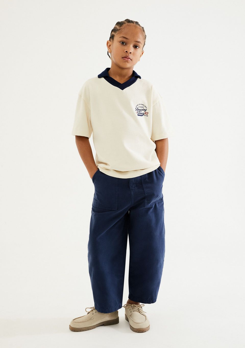 Calça Infantil Menino Balloon em Algodão - Azul