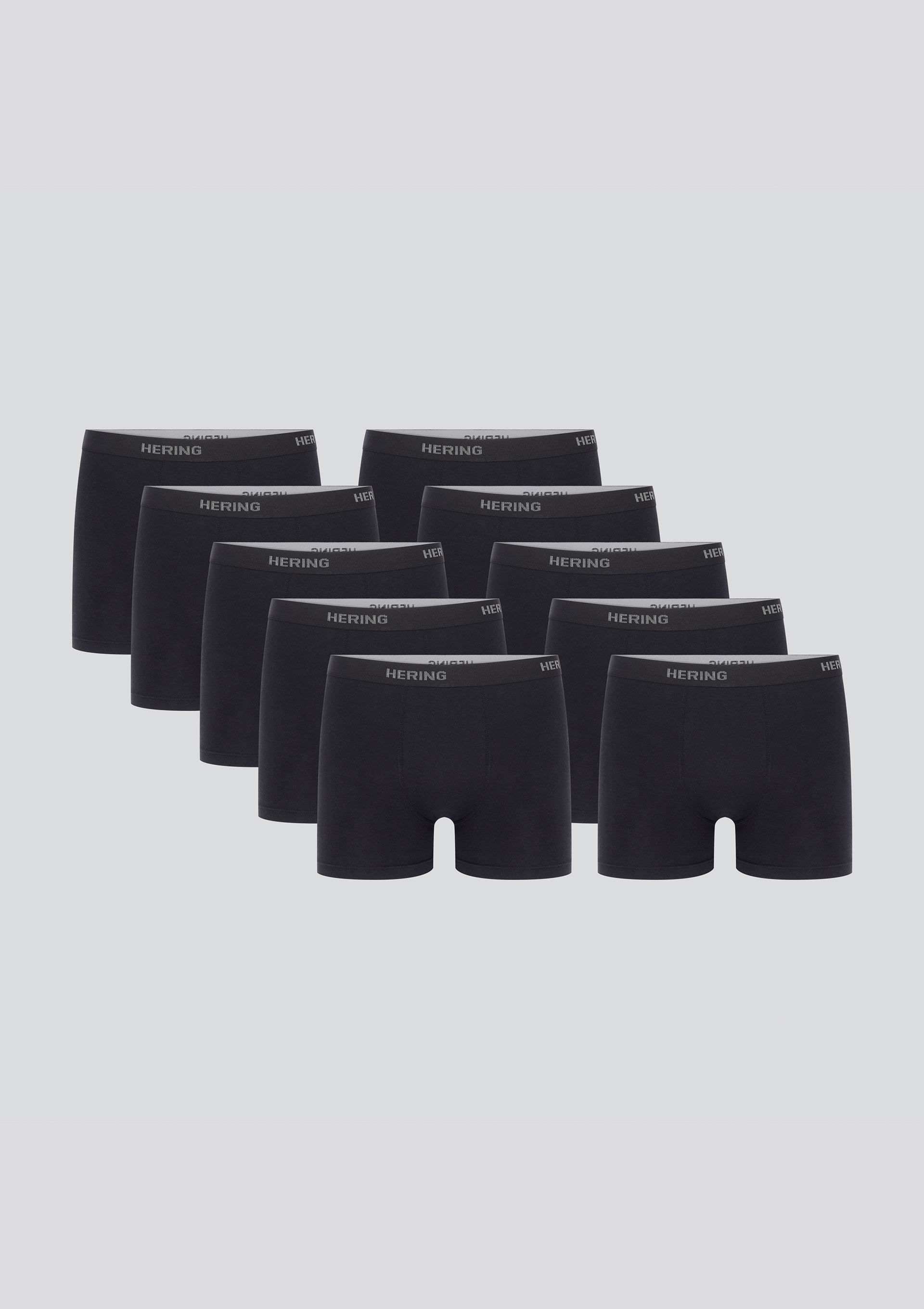 Kit 10 Cuecas Boxer Com elástico Personalizado - Preto