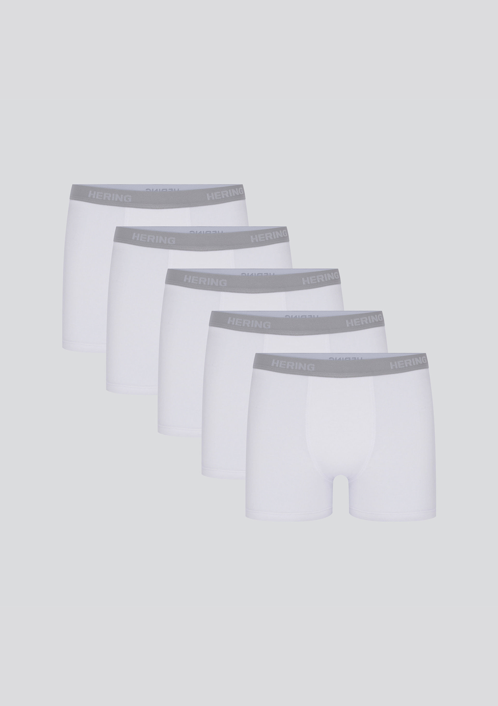 Kit 5 Cuecas Boxer Com elástico Personalizado - Branco
