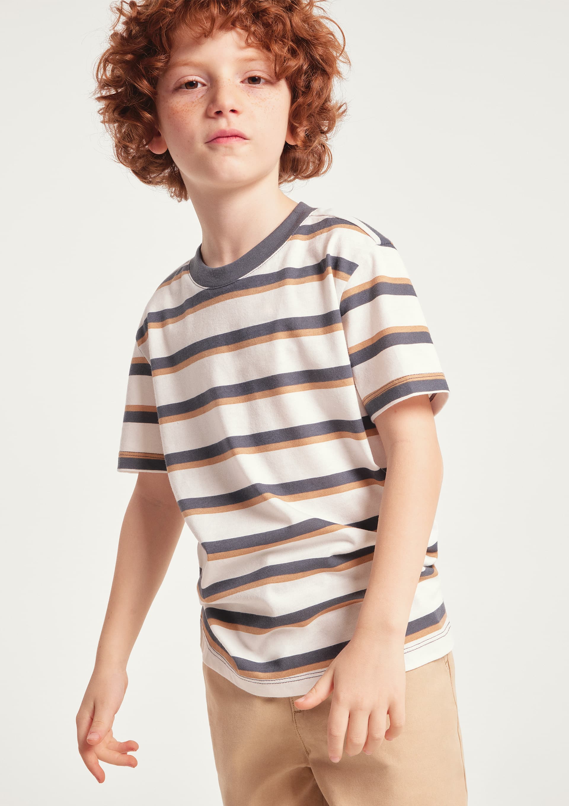 Camiseta Infantil Menino Estampada - Off white