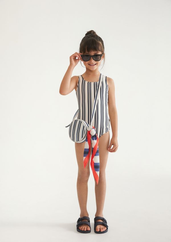 Maiô Infantil Estampado Com Em Lycra® - Azul 014