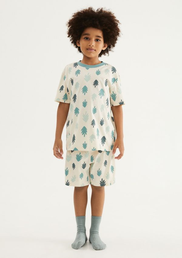 Pijama Infantil Menino Box Estampado - Creme 012