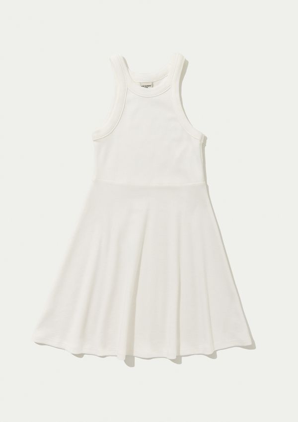 Vestido Infantil Curto Canelado - Off white 004