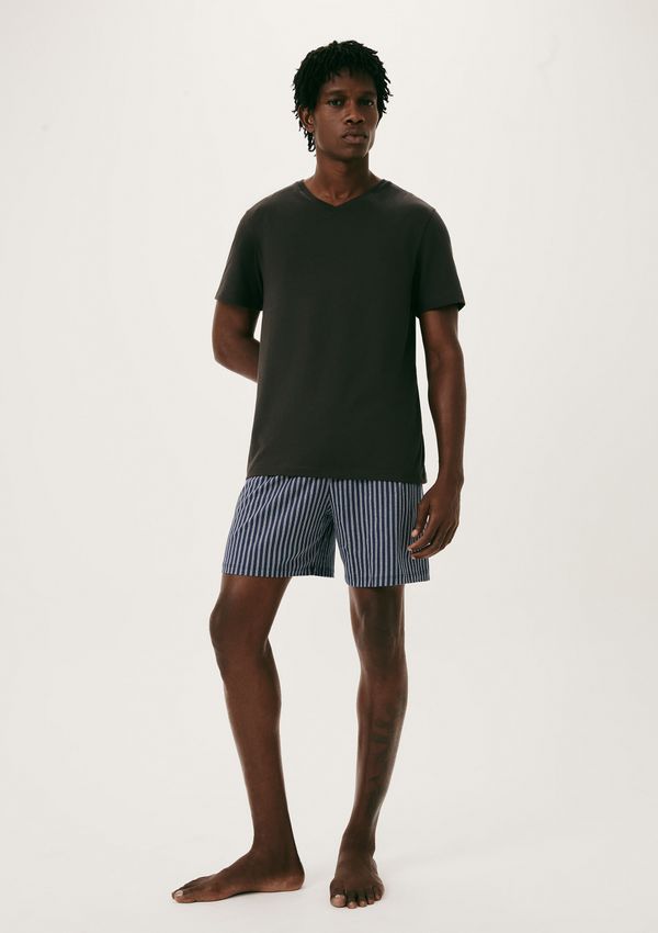 Pijama Masculino Curto Em Malha - Marrom XXG
