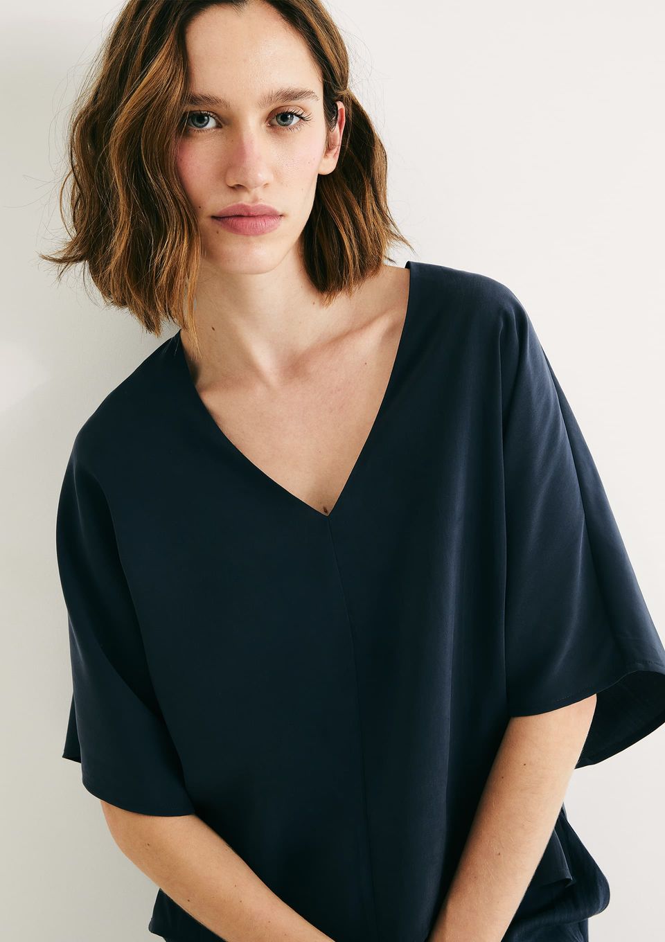Blusa Feminina Box em Peach Touch - Azul