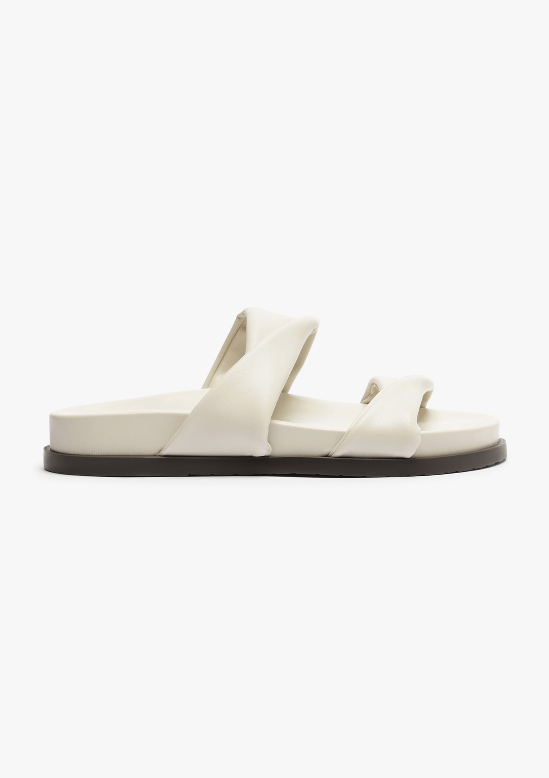 Sandália Papete Feminina Tiras Duplas - Creme — Hering