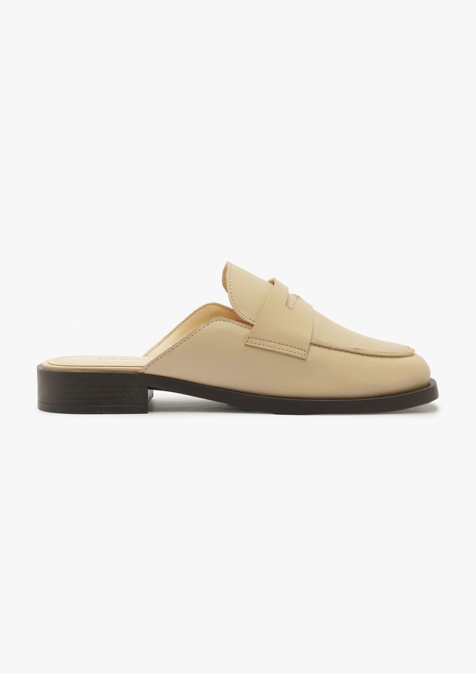 Mocassim Feminino em Couro - Bege
