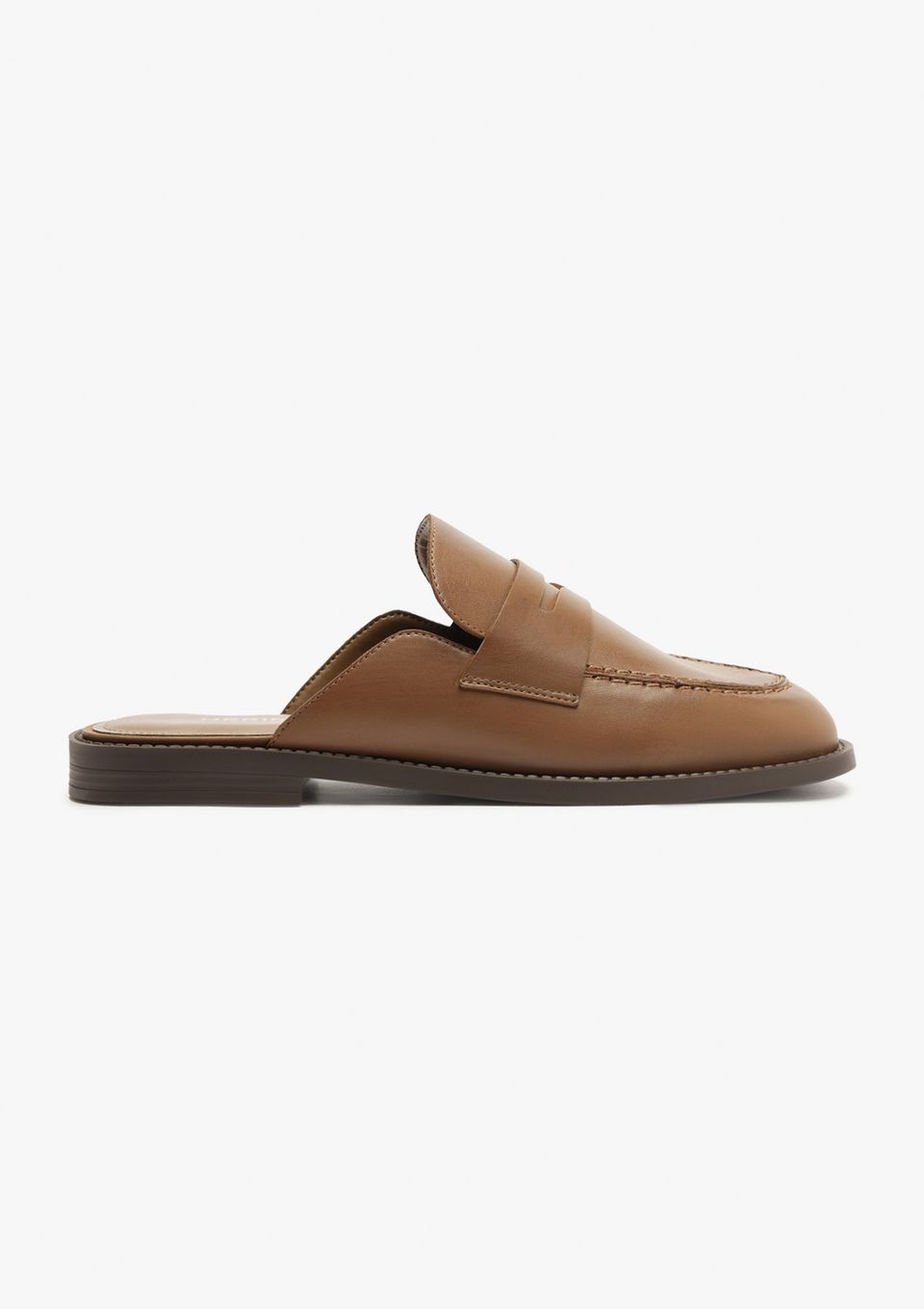 Mocassim Feminino em Couro - Marrom