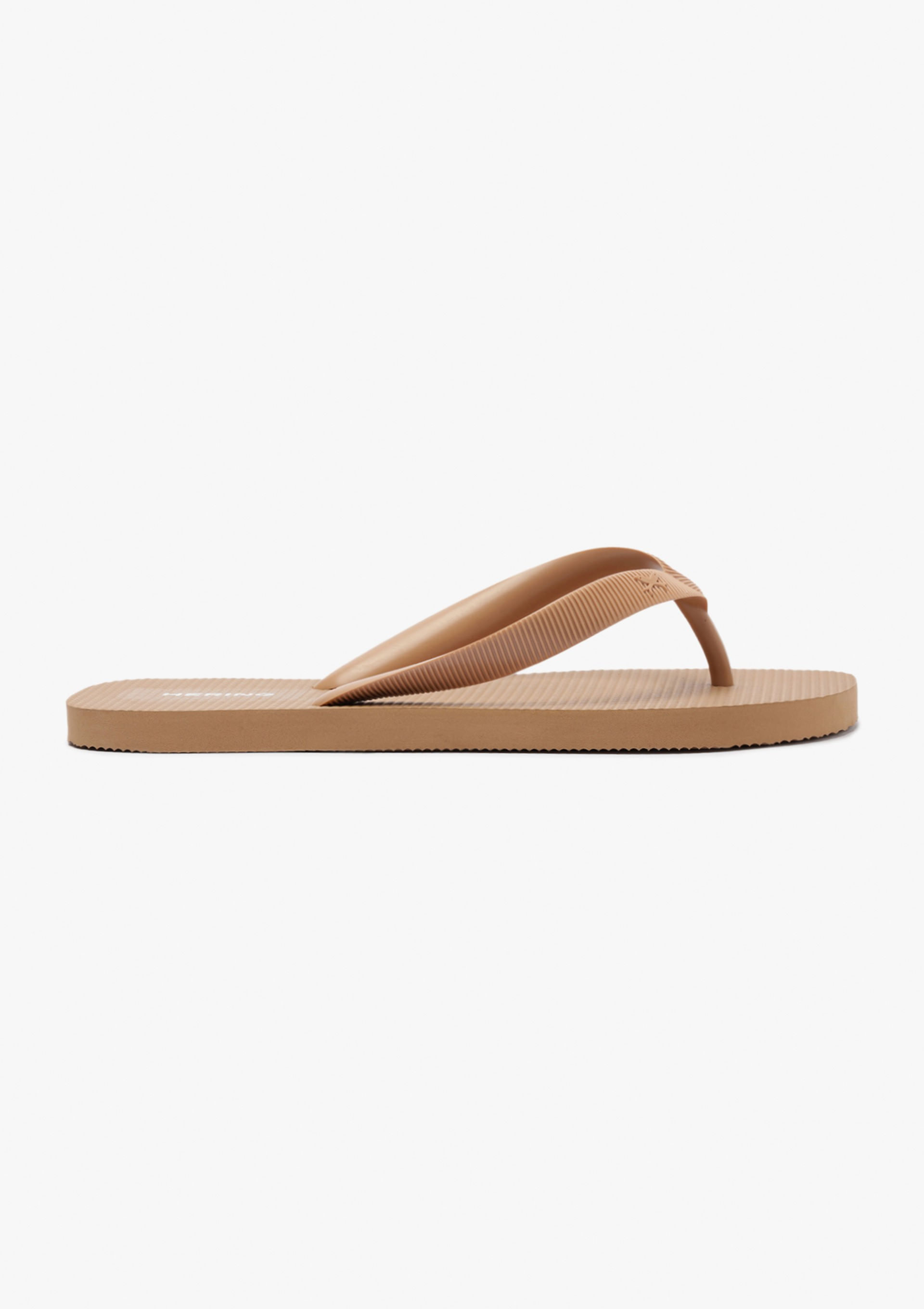 Chinelo de Dedo Feminino Texturizado - Bege