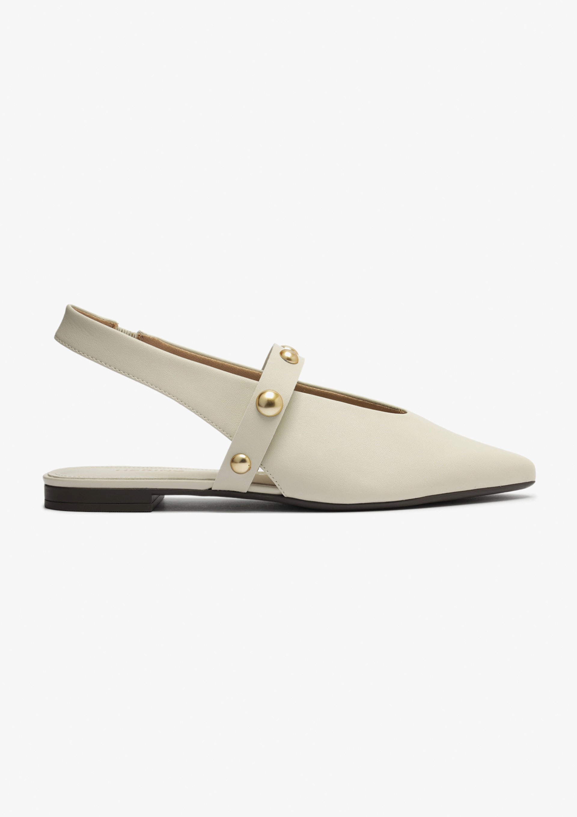 Sapatilha Slingback Tachas - Creme — Hering