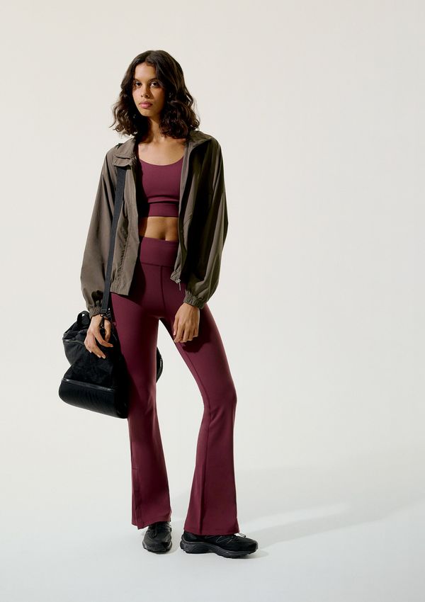 Calça Esportiva Feminina Cintura Alta - Vinho XP