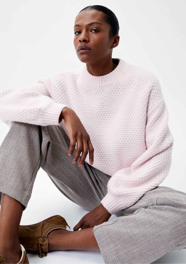 Suéter Feminino Em Tricô - Rosa P