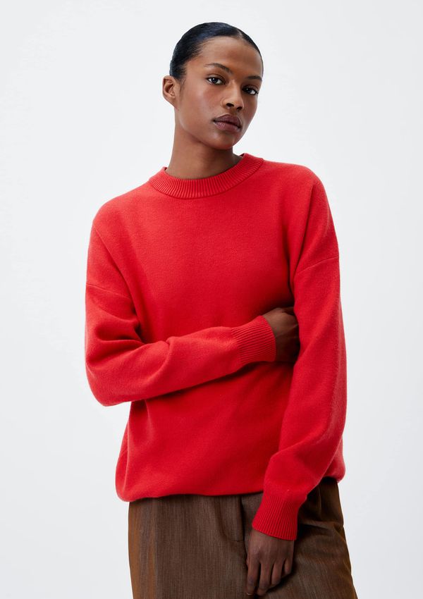 Suéter Feminino Em Tricô - Vermelho M