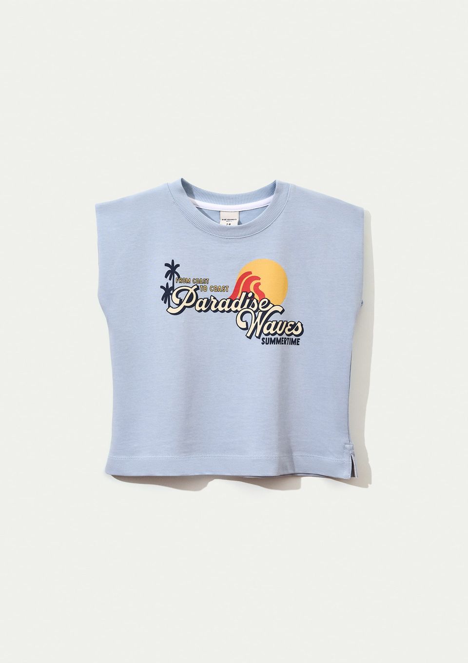 Regata Infantil Menina Muscle Tee Super Cotton - Azul