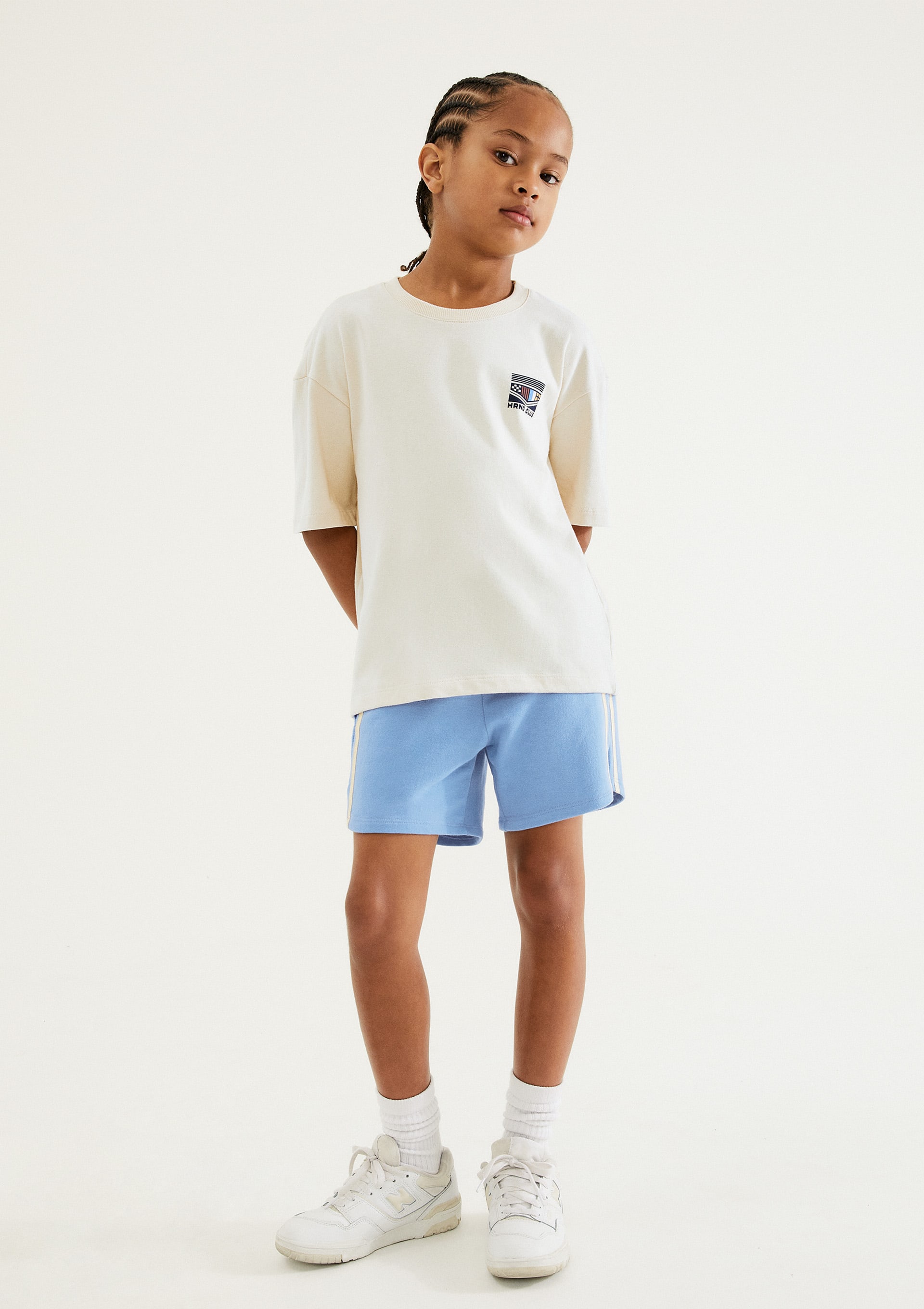 Conjunto Infantil Menino Curto Estampado - Azul
