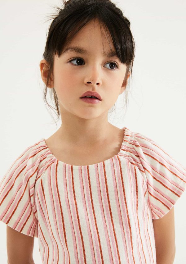Blusa Infantil Menina Fio Tinto Texturizada - Vermelho 016